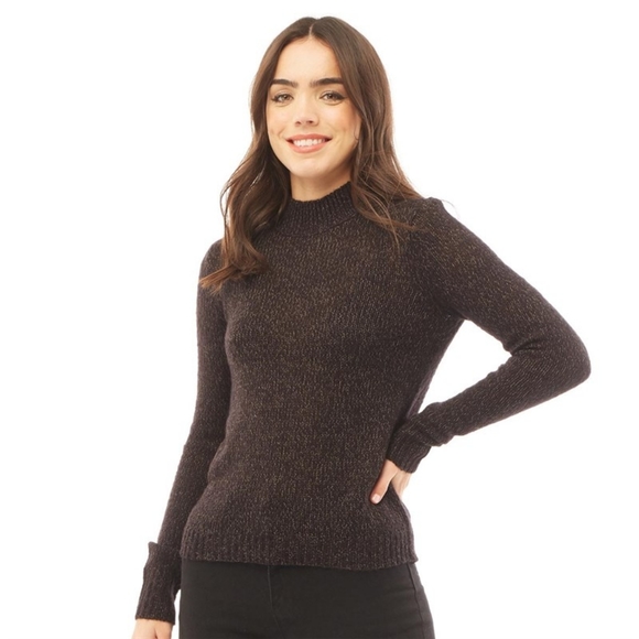 Vero Moda Sweaters - Vero Moda High Neck Sweater Black Melange Size XS